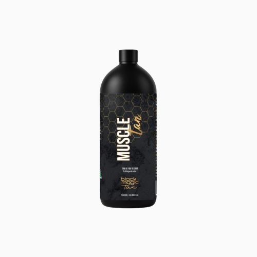 Muscle Tan One Litre spray tan solution bottle – deep dark competition tan