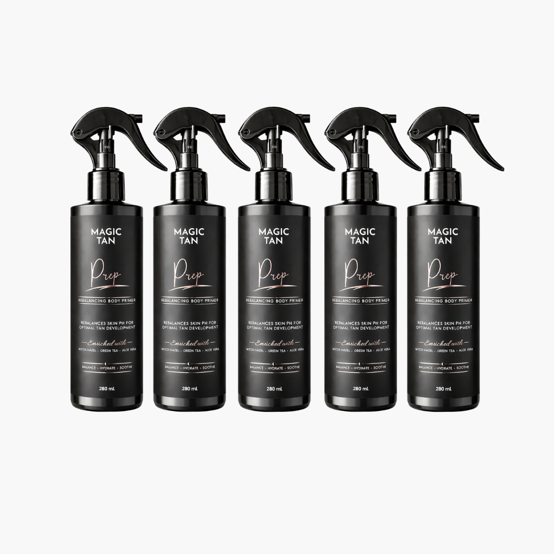 Black Magic Tan Prep, products included in spray tan kit