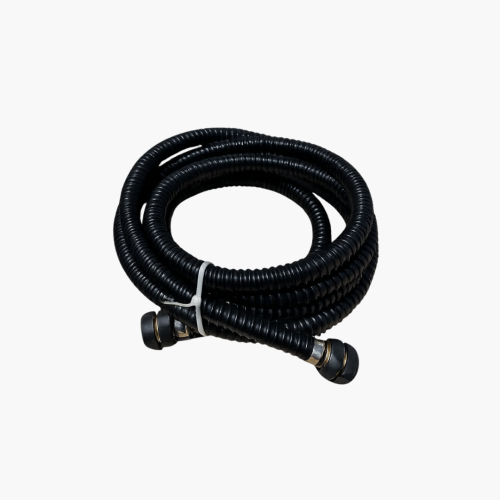 Illume Whisperer quick release black spray tan machine hose with connectors