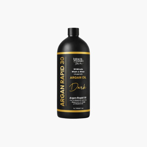 Argan Rapid 30 Brown Base self tan bottle ultra dark tanning solution